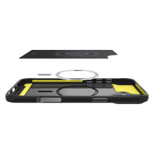 Spigen Rugged Armor MagSafe dėklas iPhone 16 - juodas