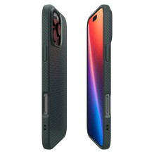 „Spigen“ skystas oro dėklas, skirtas iPhone 16 Pro Max – žalias