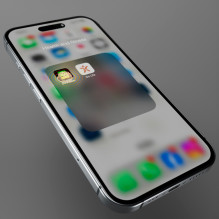 SBS grūdintas stiklas D3O su rėmeliu, skirtas iPhone 16 Plus / iPhone 15 Plus