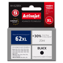 „Activejet AH-62BRX“ rašalas (pakeičia HP 62XL C2P05AE Premium 20 ml juodo rašalo kasetę)