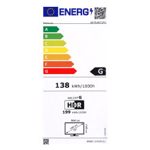 „Samsung UE75U8072FU“ 190,5 cm (75 colių) 4K „Ultra HD“ išmanusis televizorius „Wi-Fi“ juodas