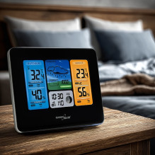 „Greenblue 46003“ juodas LCD ekranas su baterija, belaidis internetas „Greenblue 46003“ juodas LCD ekranas su baterija, belaidis internetas