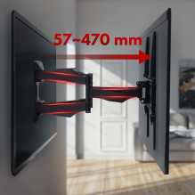 Maclean MC-781 TV mount 177.8 cm (70") Black