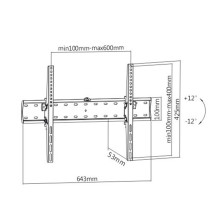 Gembird WM-70T-02 TV mount / stand 177.8 cm (70") Black