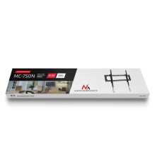 Maclean TV or monitor mount, max. VESA 900x600, 60-120", 120kg, black, MC-750N