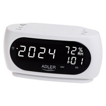 Adler AD 1186W žadintuvas Skaitmeninis žadintuvas Juoda, Balta
