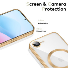 „Tech-Protect MagFlex MagSafe“ dėklas, skirtas „iPhone 16e“ / „17e“ – auksinis