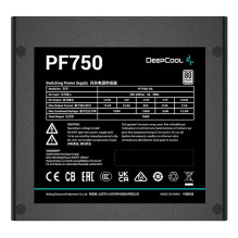 „DeepCool PF750“ maitinimo blokas 750 W 20+4 kontaktų ATX ATX juodas