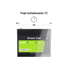 „Green Cell“ LFPGC12V100AH UPS akumuliatorius ličio geležies fosfatas (LiFePO4) 12,8 V 100 Ah