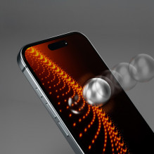 SBS tempered glass with D3O technology with applicator for iPhone 16 Plus / iPhone 15 Plus