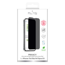 „Puro Privacy“ grūdintas stiklas, skirtas „iPhone 16e“ / „17e“