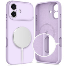 „Tech-Protect“ silikoninis „MagSafe“ dėklas, skirtas „iPhone 17“ – violetinis