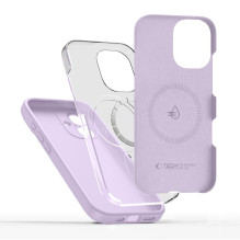 „Tech-Protect“ silikoninis „MagSafe“ dėklas, skirtas „iPhone 17“ – violetinis
