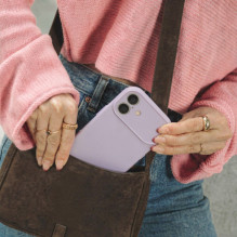 „Tech-Protect“ silikoninis „MagSafe“ dėklas, skirtas „iPhone 17“ – violetinis