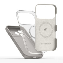 „Tech-Protect“ silikoninis „MagSafe“ dėklas, skirtas „iPhone 17 Pro“ – pilkas