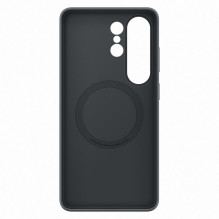 „Samsung“ silikoninis magnetinis dėklas, skirtas „Samsung Galaxy S26 Ultra“, suderinamas su „MagSafe“ – juodas