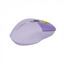CANYON pelė MW-26 LCD tyli dvigubo režimo belaidė violetinė