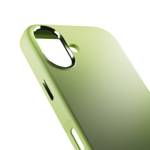 „Puro Icon Mag Pro“ skysto silikono dėklas, skirtas „iPhone 17“, suderinamas su „MagSafe“, su kameros apsauga ir aliumin