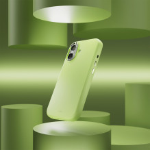 „Puro Icon Mag Pro“ skysto silikono dėklas, skirtas „iPhone 17“, suderinamas su „MagSafe“, su kameros apsauga ir aliumin