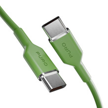Puro ICON USB-C - USB-C laidas 1,5 m - žalias