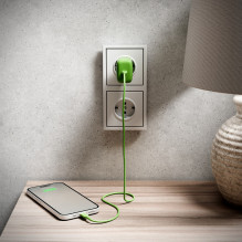 Puro ICON USB-C - USB-C laidas 1,5 m - žalias