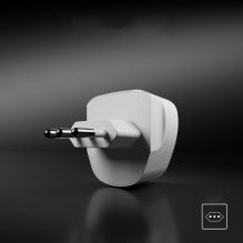 SBS IT Travel Adapter - Universal - White