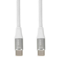 USB Cable - IBOX IKUTC 2m USB-C 60W 3A Textile Lace White USB Cable - IBOX IKUTC 2m USB-C 60W 3A Textile Lace White