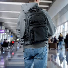 Wozinsky WPW-20L Travel Backpack with Laptop Pocket 40x20x25 cm for the Luggage Hold - Black