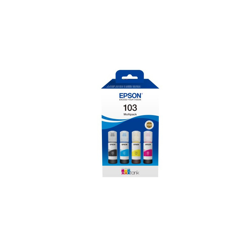 Rašalo Kasetė - Epson C13T00S64A 4 Vnt. 7500 Spalvų 4500 Juoda