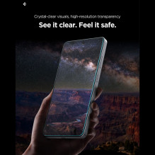 „Spigen Glas.Tr Ez Fit Pro HD“ grūdinto stiklo 2 vnt. pakuotė, skirta „Samsung Galaxy S26“. „Spigen Glas.Tr Ez Fit Pro HD“ grūdinto stiklo 2 vnt. pakuotė, skirta „Samsung Galaxy S26“.