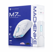 „Machenike M7 Pro“ belaidė žaidimų pelė – balta