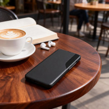 „Tech-Protect Smart View“ dėklas, skirtas „Samsung Galaxy A37 5G“ – juodas „Tech-Protect Smart View“ dėklas, skirtas „Samsung Galaxy A37 5G“ – juodas