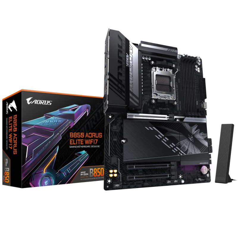 Gigabyte B850 A ELITE WF7 Processor Socket Socket AM5 Chipset Type AMD B850 Supported RAM Technology DDR5 4719331866105