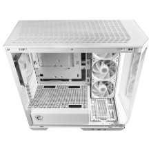 Kompiuterio Korpusas - MSI MAG PANO M100R PZ Micro Tower Baltas