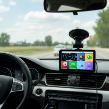 PNI L512 PRO GPS navigacijos sistema su saulės skydeliu, 7 colių, 800 MHz, 512 MB DDR, 16 GB vidinės atminties, FM siųst