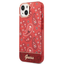 Guess GUHCP14SHGBNHR iPhone 14 6.1" red / red hardcase Bandana Paisley