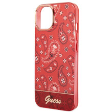 Guess GUHCP14SHGBNHR iPhone 14 6,1 colio raudonas / raudonas kietas dėklas Bandana Paisley