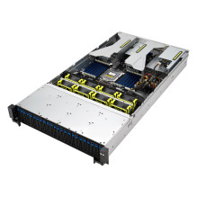 ASUS RS521A-E12-RS24U Socket SP5 Rack (2U) Black, Silver