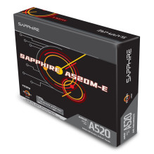 Sapphire A520M-E AMD A520 lizdas AM4 mikro ATX
