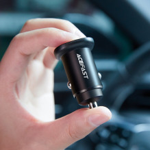 Car charger Acefast B1 Mini 38W USB-C+USB-A black Car charger Acefast B1 Mini 38W USB-C+USB-A black