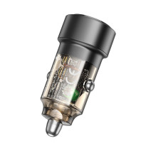 Automobilinis įkroviklis Borofone BZ20 PD20W+QC3.0 38W juodas Automobilinis įkroviklis Borofone BZ20 PD20W+QC3.0 38W juodas