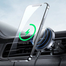Car charger holder Joyroom JR-ZS240 MagSafe 15W black Car charger holder Joyroom JR-ZS240 MagSafe 15W black