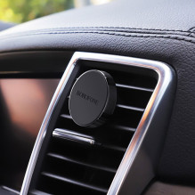 Car phone holder Borofone BH8, mounted on the ventilation grille, magnetic, black