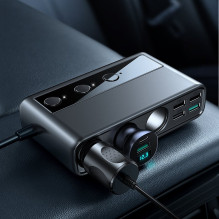 Car charger Joyroom 9in1 154W 3x12V, PD USB Type-C, QC3.0 USB-A, 4xUSB-A JR-CL06