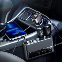 Car charger Joyroom 9in1 154W 3x12V, PD USB Type-C, QC3.0 USB-A, 4xUSB-A JR-CL06
