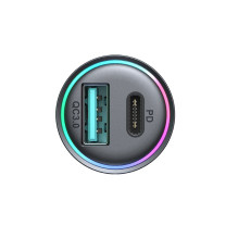 Car charger Joyroom JR-CCN04 USB-C / USB-A 60W black Car charger Joyroom JR-CCN04 USB-C / USB-A 60W black