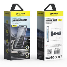 Car phone holder Awei X52 Magnetic (air vent) black Car phone holder Awei X52 Magnetic (air vent) black