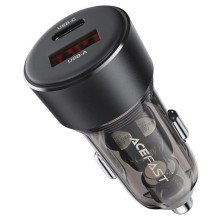 Car charger Acefast B12 60W USB-C / USB-A black
