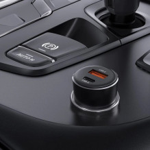 Car charger Acefast B12 60W USB-C / USB-A black