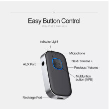 AUX Bluetooth hands-free receiver Reach BR-1 black AUX Bluetooth hands-free receiver Reach BR-1 black
